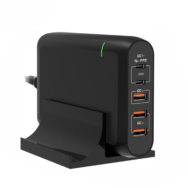 Chargeur USB Type C,100W/150W avec 2 Port USB-C Power Delivery 3.0 PPS & 3 Port Q.C 3.0 pour Macbook Pro 16/15/13 Pouces, Macbook Air 2018, iPad Pro et Samsung Galaxy