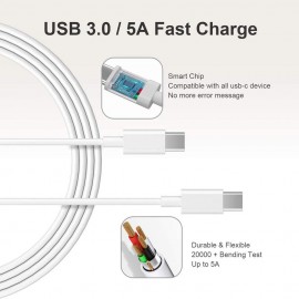 Chargeur Mac Book Pro USB C 61W 2016-2019  tablettes et Smartphones avec Ports de Type C